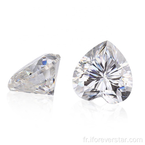 Def ex-vg gra 1carat coeur lâche Moissanite diamant